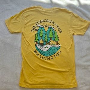 Yellow Graphic T shirt